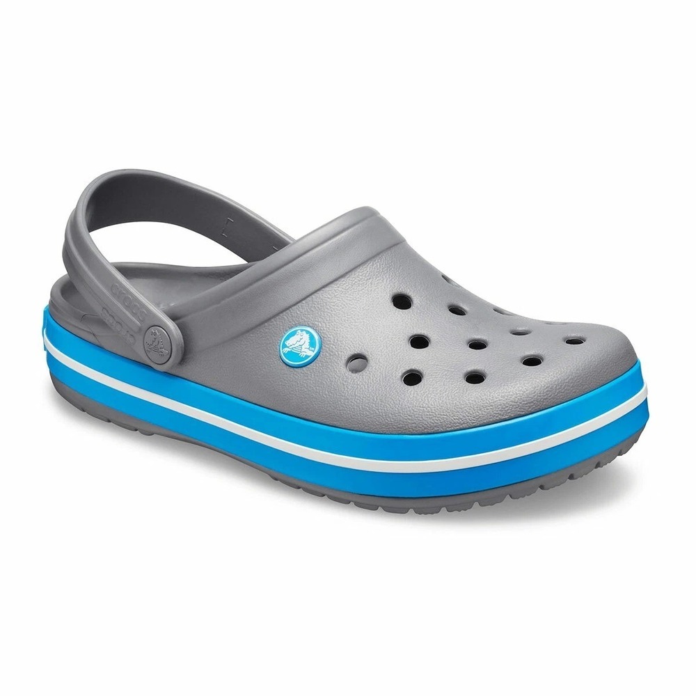 MENS 8 WOMENS 10  Crocs Classic Crocband Slip on Clogs Navy Blue White 11016-410